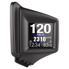 領先者 P8 液晶螢幕OBD2+GPS雙模行車電腦 HUD抬頭顯示器，八種介面風格，四大安全報警功能, 1套, OBD2+GPS