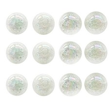 헤세드 20mm 컬러 크랙 왕구슬 빅구슬 비즈, 12개, 화이트