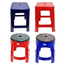 플라스틱 원형/사각/투톤의자 행사용 편의점 포장마차, 그레이, 01. 홈이오스 사각의자