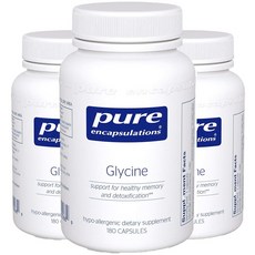 Pure Encapsulations 甘胺酸膠囊, 3個, 180 件
