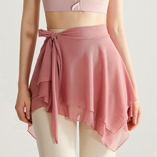 힙 커버업 레깅스 커버 발레 스커트 엉덩이 가리개 쉬폰 하의 뉴타임즈 S003S782, Free, 핑크