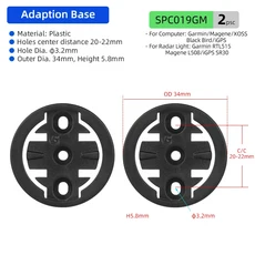 Garmin/Magene/Bryton/Wahoo 헤드라이트 후면 레이더 인서트 사이클링 액세서리용 Deemount 자전거 컴퓨터, 01 CHINA, 05 S019GM CC20-22mm 2pc