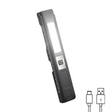 SmilingShark 본사 작업등 C타입 충전식 LED 작업조명 휴대용 자석 각도&밝기조절 작업 공장 리페어링 캠핑용, 블랙, 1개