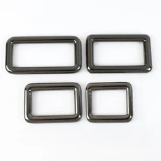 5/10Pcs 배낭 스트랩 슬라이더 조절기 버클 가죽 공예 만들기 용품에 대 한 12 50mm 금속 스퀘어 링, 02 20mm 10Pcs, 01 F1 4 GunBlack