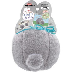 MINI ANIMAN 愛兔草小兔子球型玩具 - 兔子玩具, 1個, 小兔子玩具球(直徑11cm)(深灰色), 深灰色