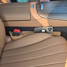 벤츠 E클래스 W214 호환 틈새 수납 포켓 차량 정리함 용품, 01.1열 틈새포켓 브라운 2P