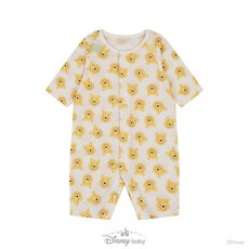 디즈니베이비 2026 여름 아기 7부 우주복 유아 스마일곰돌이 푸 7부 우주복 아기 실내복 아기옷 아가방 NC유성점