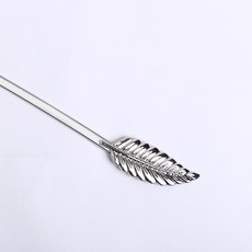 커튼 버클 크리에이티브 메탈 미니 데이지 커튼 스트랩 스프링 버클 커튼 액세서리, 잎 B-실버, 1개