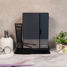 유토렉스 가정용 UV LED 살균 세라믹 히팅 건조기 소독 스탠드 벽걸이 블랙 미러 칫솔 살균기 UTC-83UV