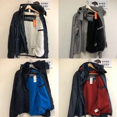 跩狗嚴選 Superdry 極度乾燥 風衣外套 刷毛保暖 三排拉鍊, 深藍X藍內裡,M, 1個