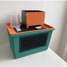 台灣現貨防潮防臭方便抓捕蟋蟀杜比亞飼養箱養殖箱強力通風四件套變色龍守宮蜥蜴餵食, 1個, 基礎款