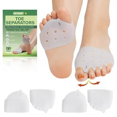 를 위한 CEYOME 발가락 분리기 및 여성 남성용 중족골 패드 u2013 4PCS 젤 발 쿠션 중족골통 모튼 u2019s 보행 하루 종일 편안함을 Neuroma 소프트 스페이서