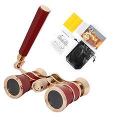 게공 콘서트 쌍안경 미니 3X 오페라 고화질 광학 렌즈 조절 가능 초점 버튼 접이식 신축성 핸들 글래스 음악 영화관