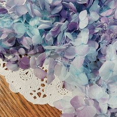 VITO zakka 木繡球永生花DIY乾燥花植物浮游花材花藝材料包拍攝道具DIY創作花材20g, 人魚(藍紫漸變)(現貨)