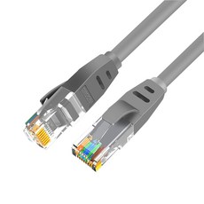 베지그 V-E5 시리즈 RJ45 UTP CAT.5E 패치코드 랜케이블 (연선), 1m, 5개, E511, 그레이