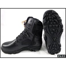 野戰搖滾 三角洲部隊高品質特戰軍靴-側拉式拉鍊 黑色多地形迷彩 登山靴作戰靴工作靴勤務靴暗夜迷彩軍靴特勤靴