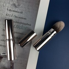 메이크업 쉐딩 브러시 휴대용 파우더 납작 화장붓 블러셔 화장도구 페이스용, 1개, 상세페이지 참조