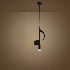 단어 음악 블랙 펜던트 램프 침실 책방, 1. 멀티