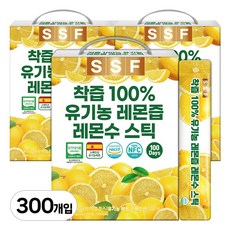 유기농 레몬즙 레몬수 스틱 100%착즙 원액, 2kg, 3개