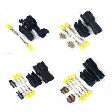 - 차량용 dc 전원 방수커넥터 1p 2p 3p 4p 조립용, 1개, 방수커넥터 4p