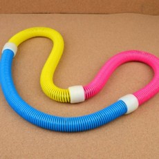 레오큐 무소음 용수철 뱃살 다이어트 스프링 훌라후프, 1개, 퍼플, 1500g