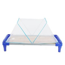 幼兒園蚊帳免安裝宿舍蚊帳3-12歲蚊帳小牀蚊帳幼兒園牀蚊帳, 1個, 四根支架蚊帳:長120寬50高50