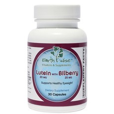 Earthwise 保健食品膠囊 葉黃素 20mg+越橘 25mg, 1罐, 30顆