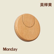 Monday 木質吉他掛鈎 免打孔牆壁樂器掛架, 1個, Monday樂器掛架英櫸黃, 英櫸黃