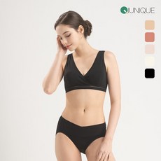 솔리드 후크랩 수유브라2+팬티2 세트