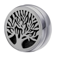 磁扣香氛口罩釦(贈擴香棉芯8入)(不含精油), 銀, 1個