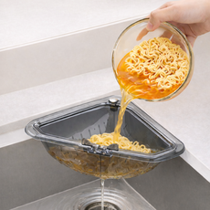 자석 부착 싱크대 음식물 잔반 거름 물빠짐 바구니 배수구 막힘 방지, 1개, 검정색