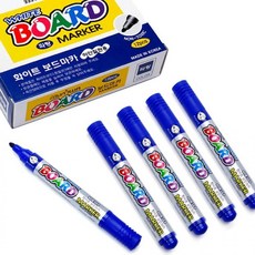 (GKS65432)문화 화이트 보드마카 12개입(파랑), 12개, 기본