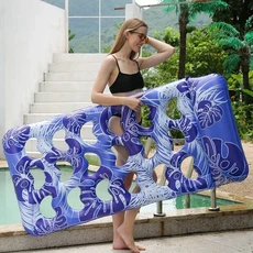 새로운 풀 플로트 라운저 워터 해먹 안락 의자 풍선 수영 매트리스 바다 반지 파티 장난감 침대, 01 AS