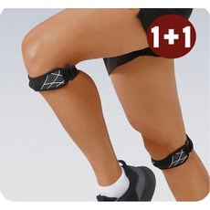 무릎보호대 등산 러닝 헬스 슬개골 농구 2p 쿨핏, 블랙 L(2p), 1개