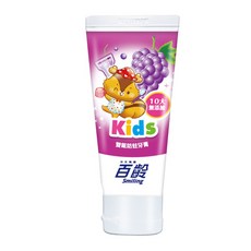 百齡 雙氟防蛀兒童牙膏-香檳葡萄70g, 1個