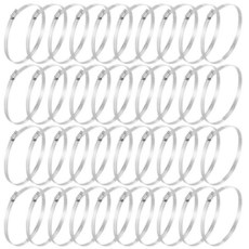 GOMAKERER 호스 클램프 40개 15.2~17.8cm(6~7인치) 조절 가능한 304 스테인리스 스틸 웜 기어 호스 클램프 금속 파이프 클램프 자동차 파이프 라디에, 6-7 Inch