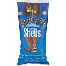 발아 프레즐 쉘 홈스타일 베이크드 비건 OU 코셔 및 Sprouted Pretzel Shells Homestyle Baked Vegan Certified OU Kosh, 8 온스 (1팩), 1개