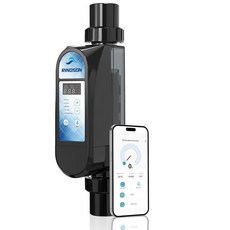 Rinoson 스마트 바닷물 시스템 앱 리모컨 및 티타늄 플레이트 셀프 클리닝 WiFi 소금 염소 발생기 최대 49 000L(13 000갤런) 수영장용