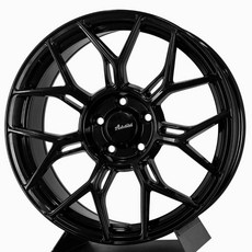 Advanti MD086 旋壓 18吋 5孔114 鋁圈，麗車坊專業安裝，提升操控與外觀, 亮黑, 1個