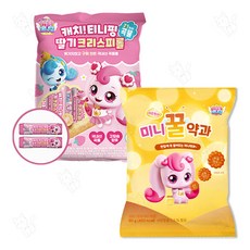 캐치티니핑 크리스피롤 딸기 + 미니 꿀약과, 1세트, 240g, 크리스피롤 딸기+미니 꿀약과