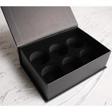 골프공 박스 6구 포장 선물 상자 무지 보관함 고급 케이스 포장용, 단품
