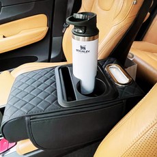 반샐리 차량용 멀티플 팔걸이 콘솔 쿠션, 1개, 이튼블랙