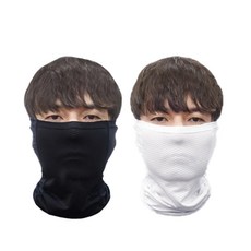 運動口罩, 白色+黑色