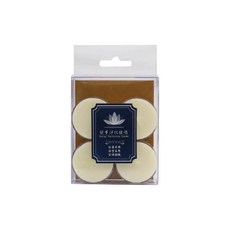 御清坊 黑玻能量淨化蠟燭, 1個, 能量蠟燭(4小顆盒裝)