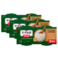 밥심 한국농협 백미밥, 210g, 24개