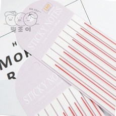 루나mall 밑줄표시 스티커 레드1P 투명