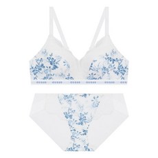 게스언더웨어 속옷 블루 플로럴 노와이어팬티세트LBUGDWBR312BP312 YPV557 BKR347