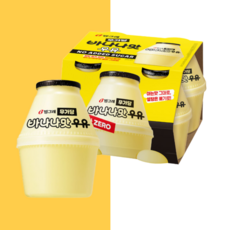 빙그레 단지우유 무가당 바나나맛 240ml 대용량 세트 총3840ml