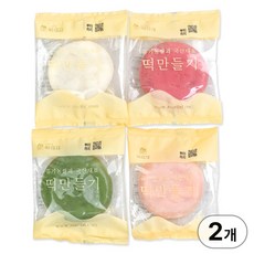 싸리재 불없이 떡만들기 [ 카네이션 말랑떡 100g 4봉 ] 화전 바람떡 반죽 꽃산병, 2개, 400g