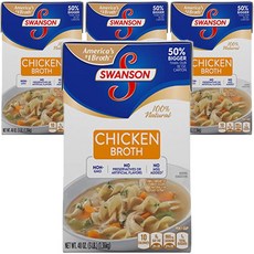 Swanson 치킨 브로스, 1.36kg, 4개